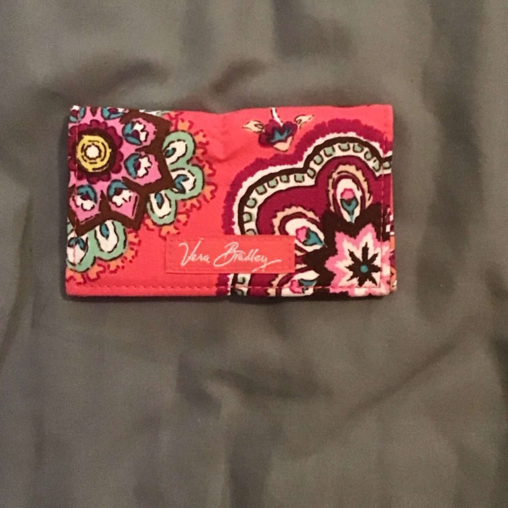 Vera Bradley Bright Pink Floral Card Holder